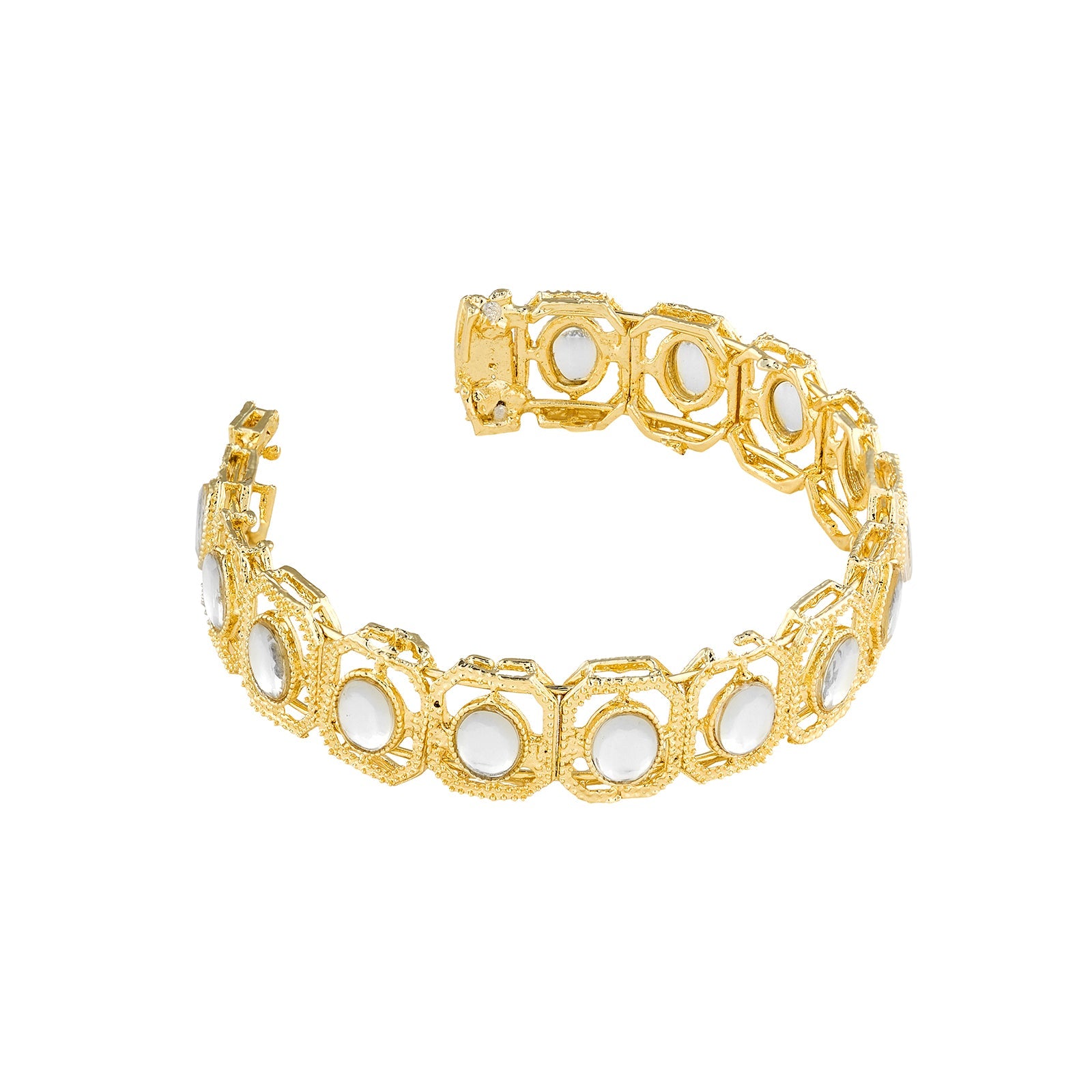 Teejh Dviti Gold Polki Bracelet