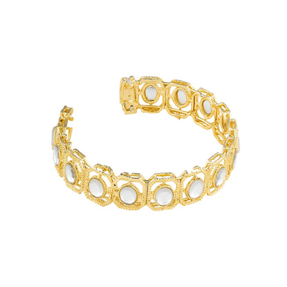 Teejh Dviti Gold Polki Bracelet