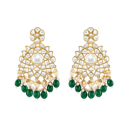 Teejh Pavia Green Gold Earrings