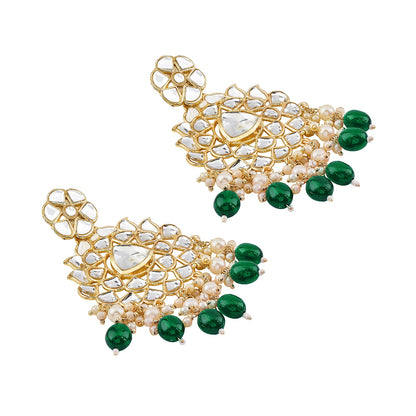 Teejh Pavia Green Gold Earrings