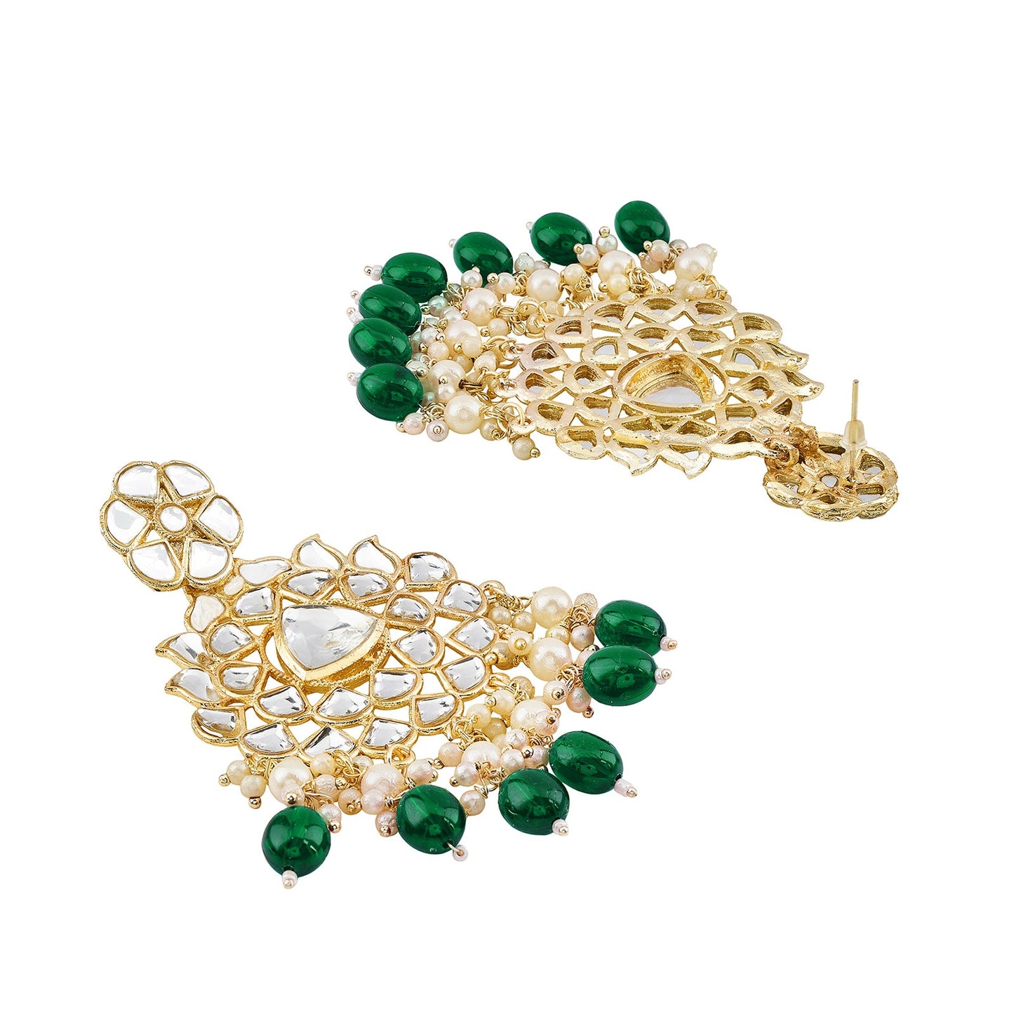 Teejh Pavia Green Gold Earrings