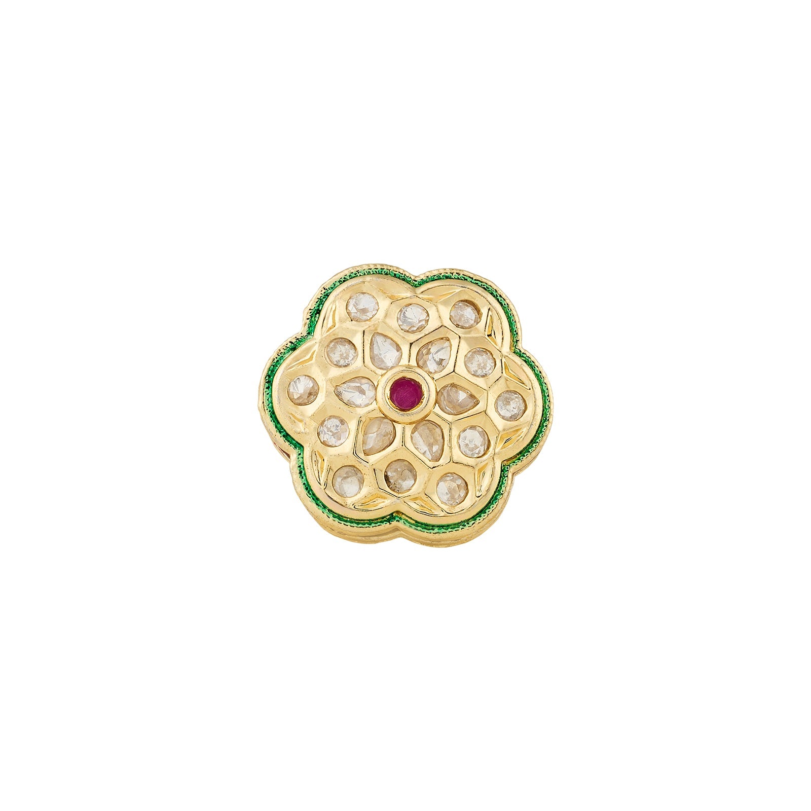 Teejh Trinika Red and Gold Ring
