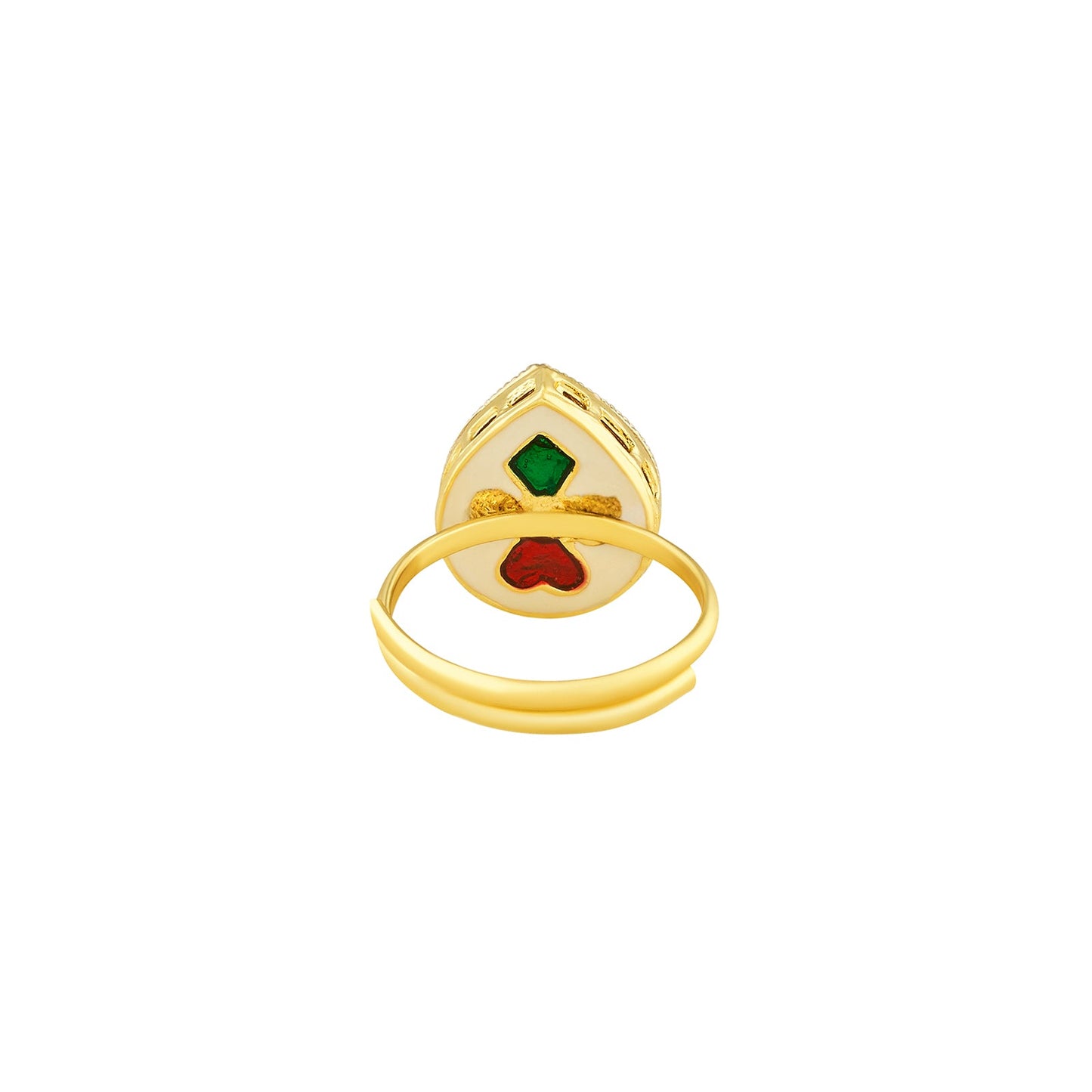 Teejh Kalindi Green and Gold Ring