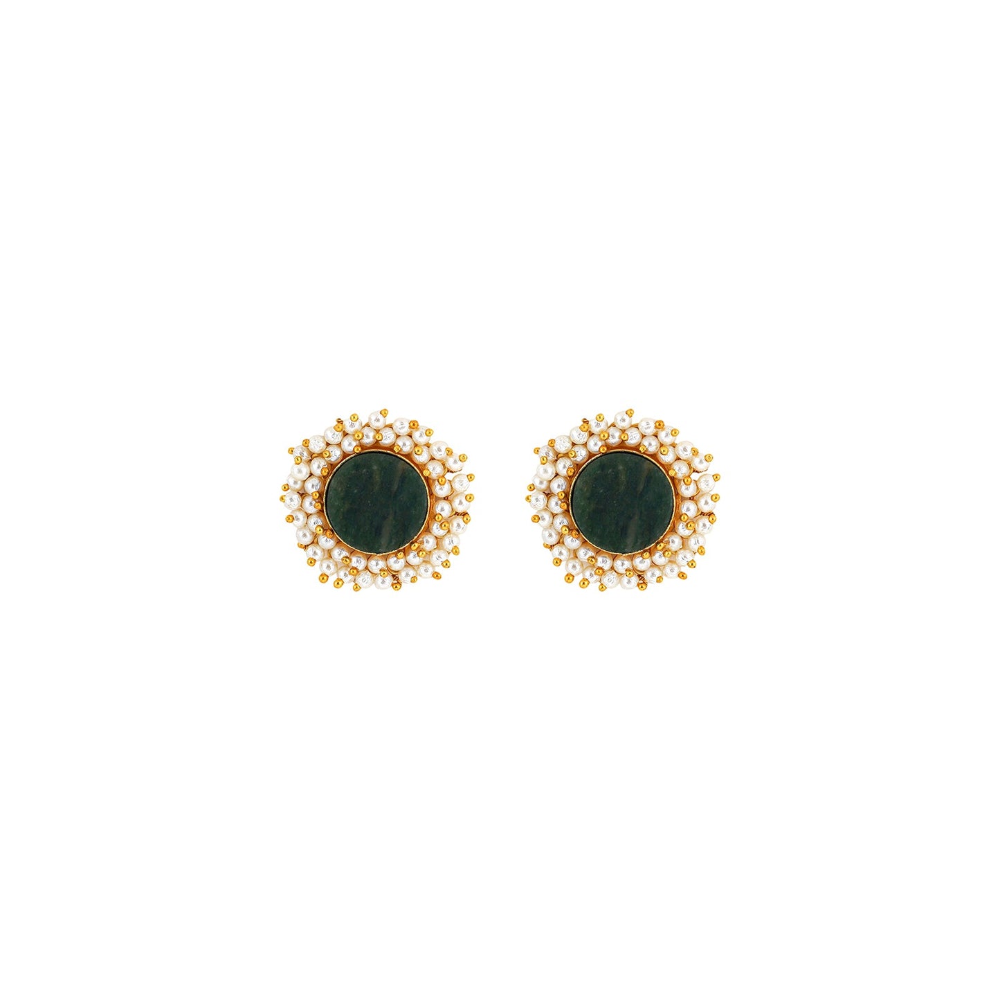 Teejh Roop Green Druzy Stone Earring