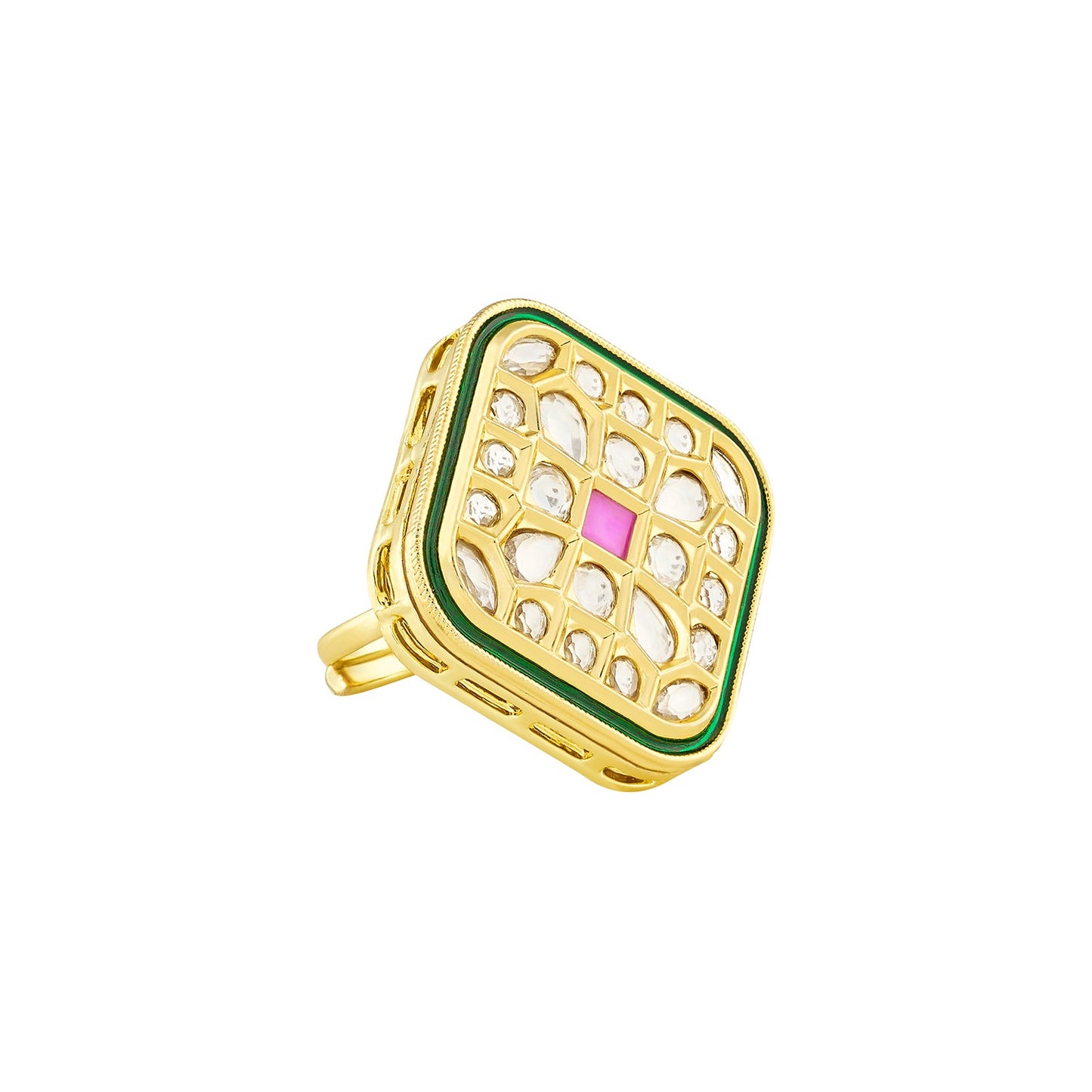 Teejh Purini Red and Gold Ring