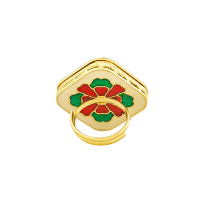 Teejh Purini Red and Gold Ring