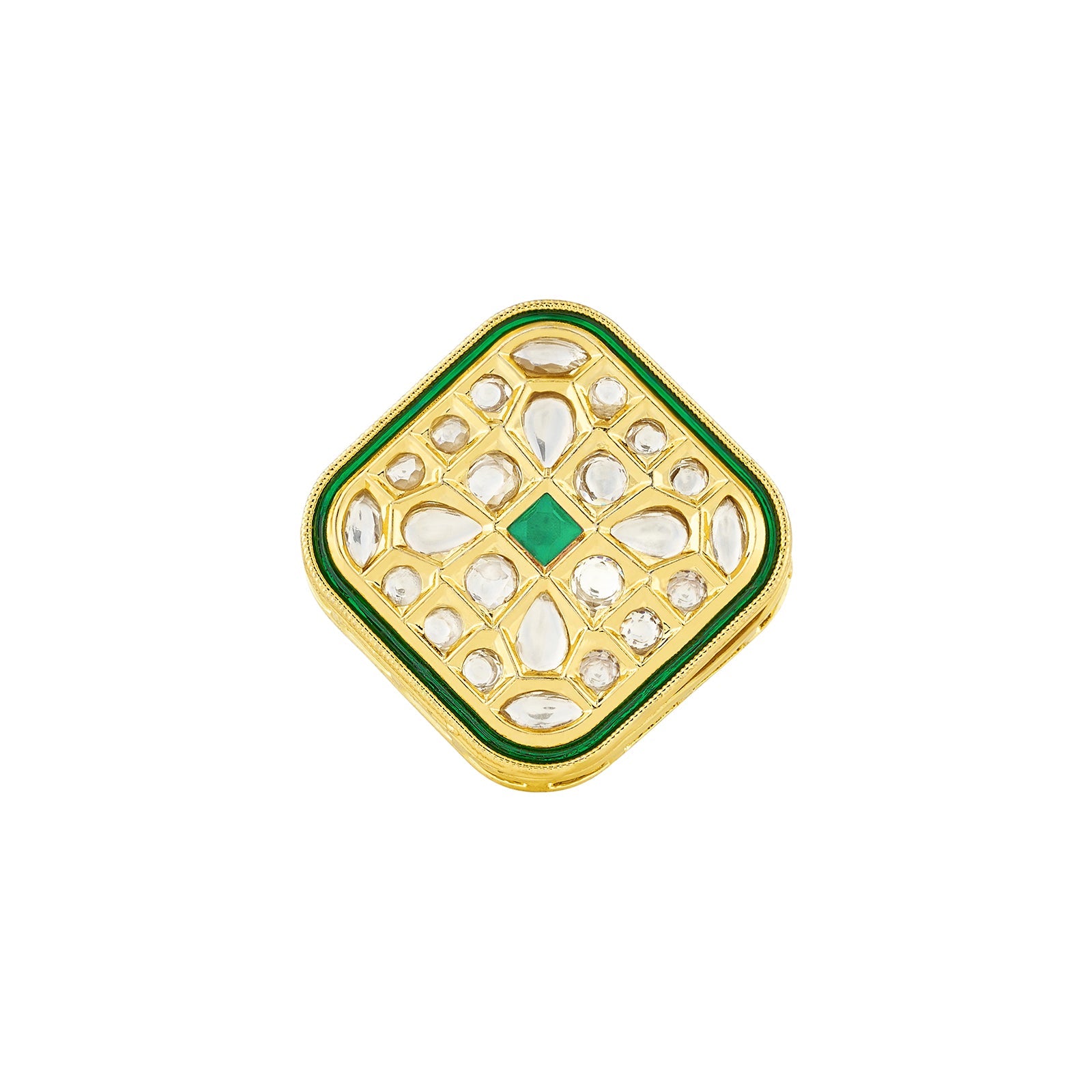 Teejh Purini Green and Gold Ring