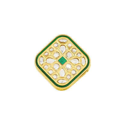 Teejh Purini Green and Gold Ring