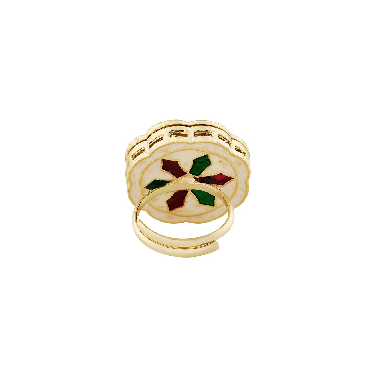 Teejh Vaniya Green and Gold Ring
