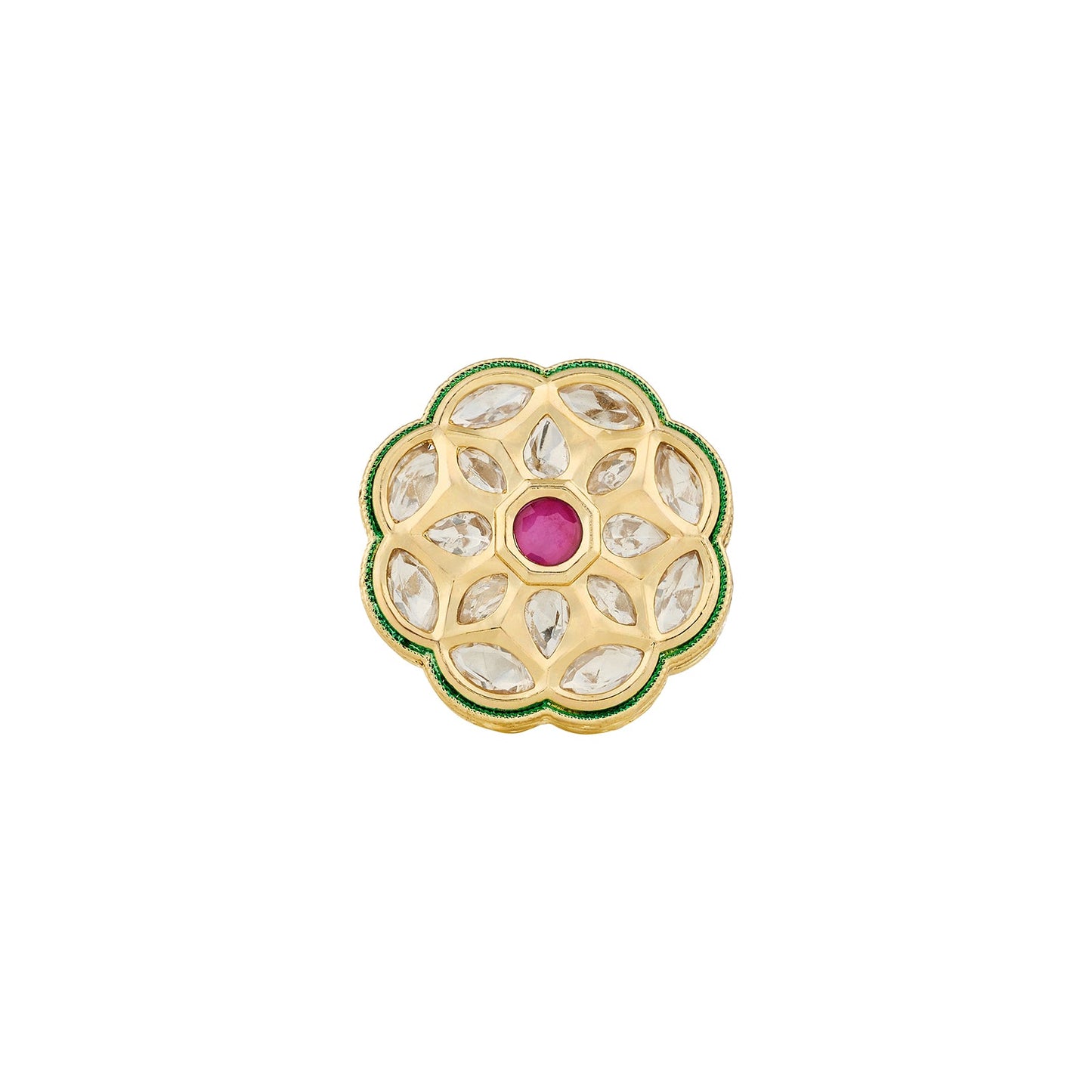 Teejh Yasu Red and Gold Ring