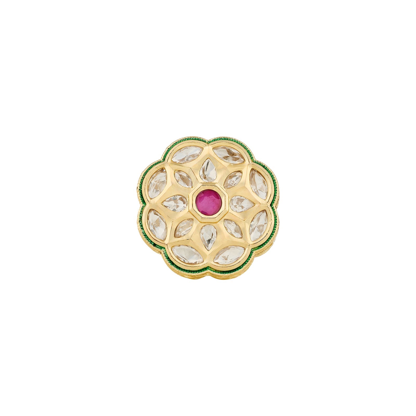 Teejh Yasu Red and Gold Ring