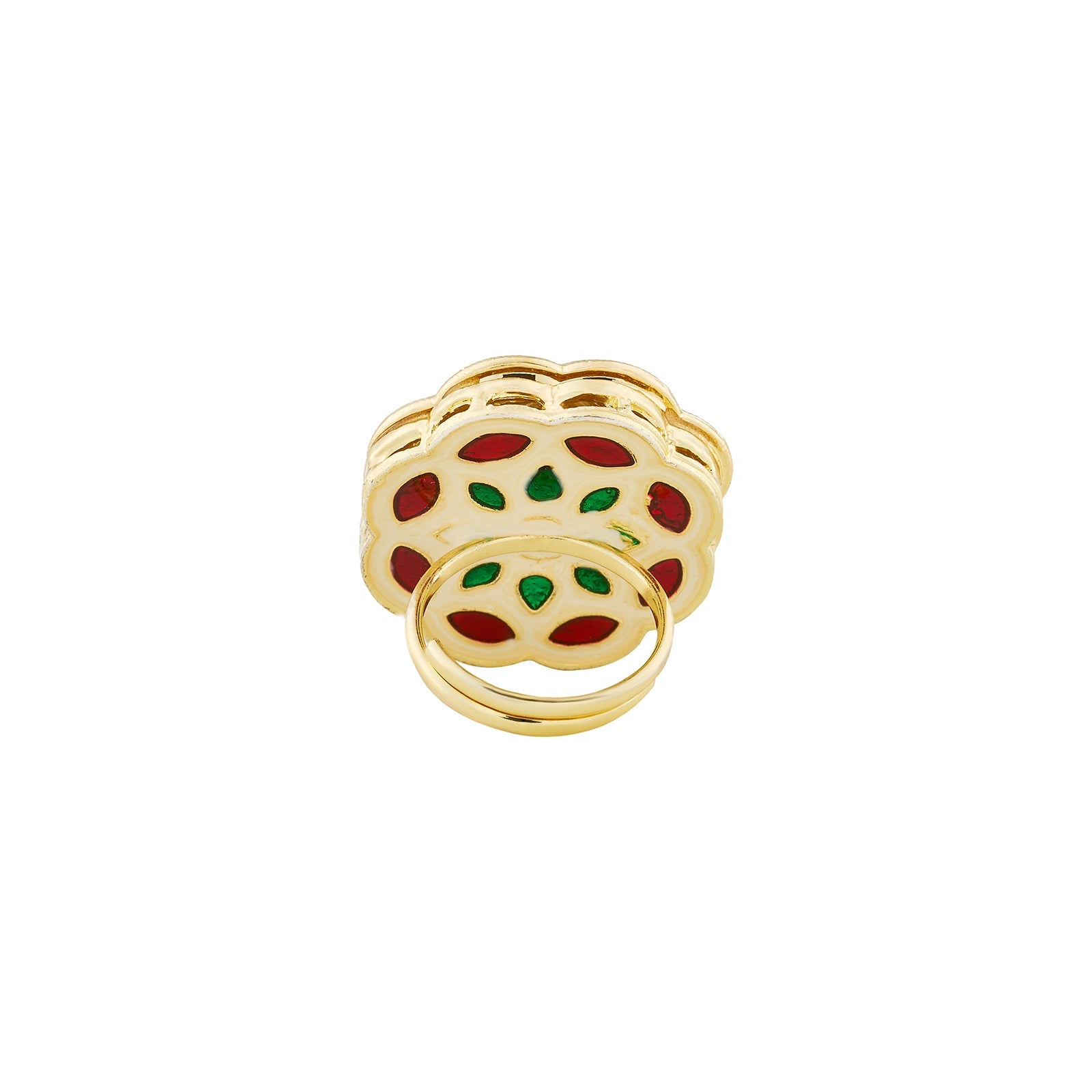 Teejh Yasu Red and Gold Ring