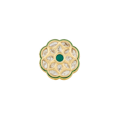 Teejh Yasu Green and Gold Ring