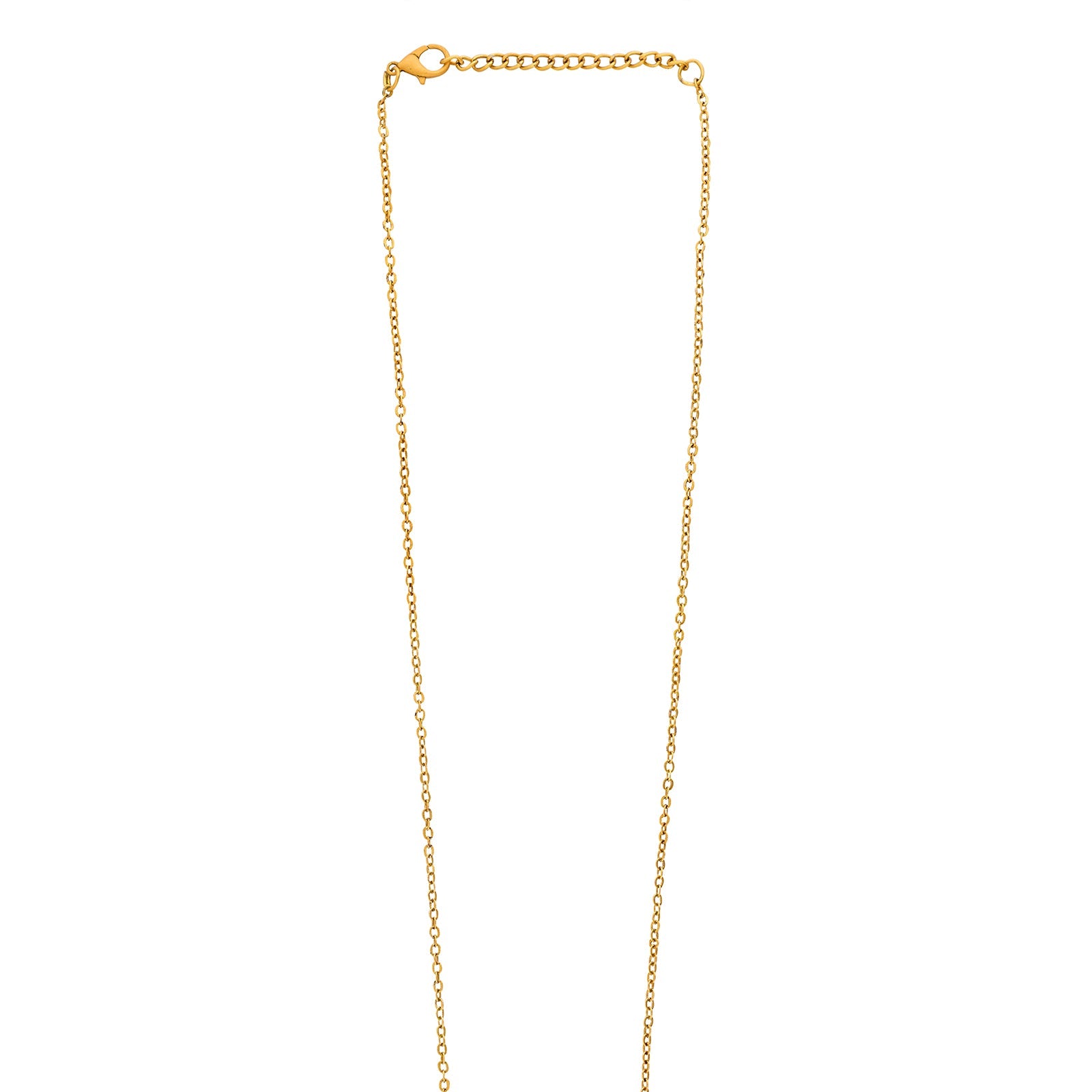 Teejh Tausi Gold Oxidised Peacock  Long Necklace