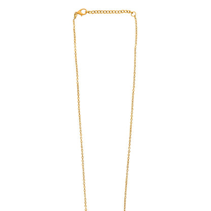 Teejh Tausi Gold Oxidised Peacock  Long Necklace