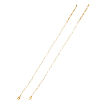 Teejh Neelamani Gold Oxidised  Anklet