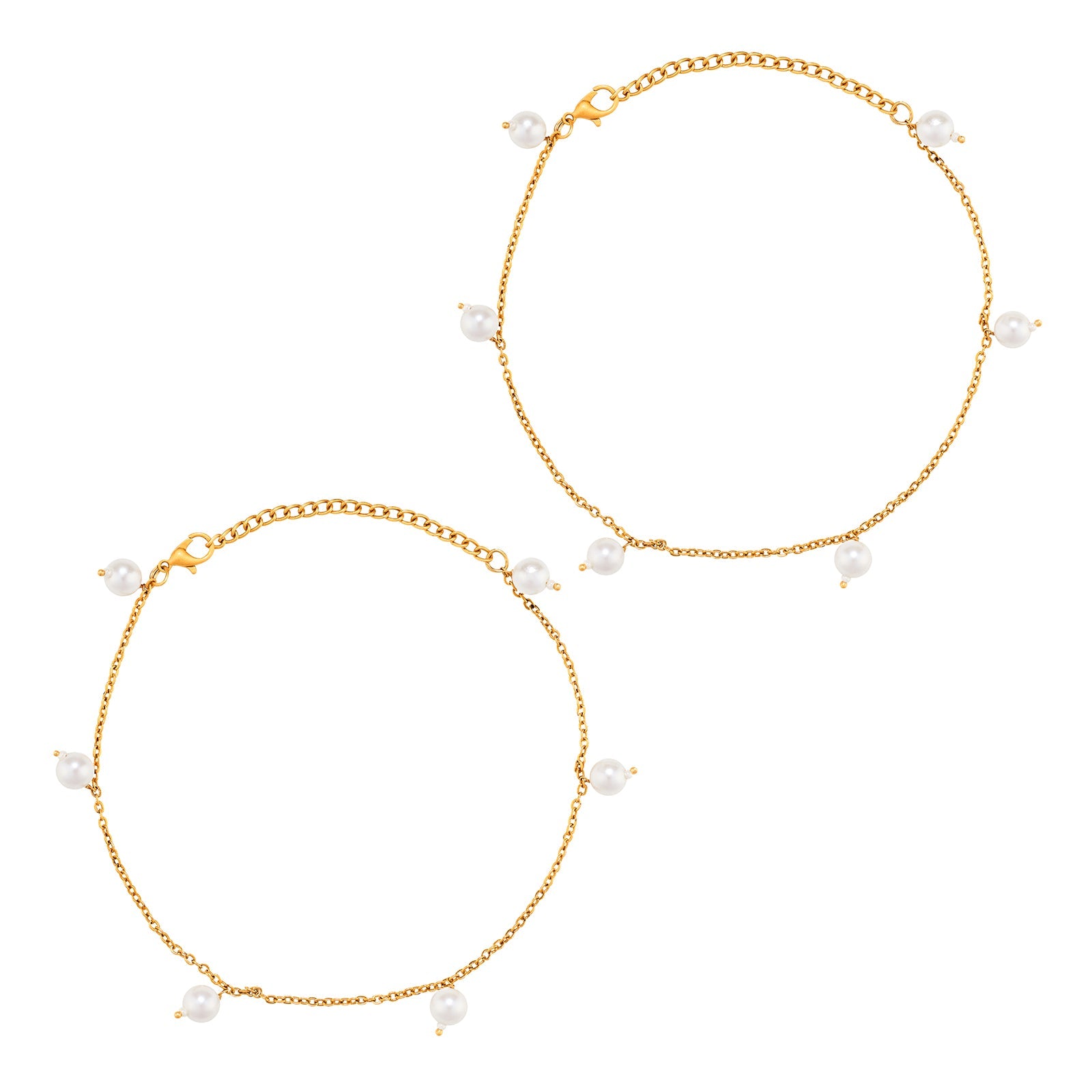 Teejh Pyasi Gold Oxidised Peacock Anklet