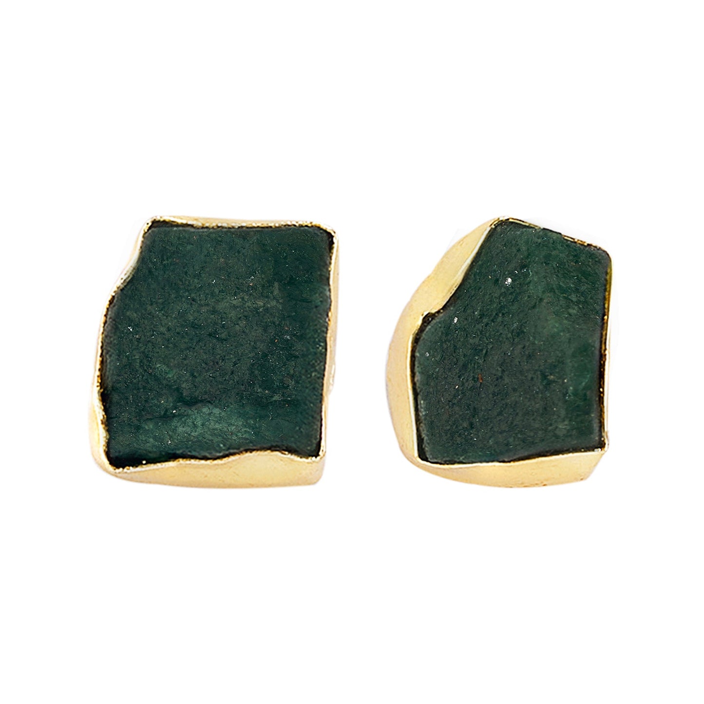 Soléa Dark Green Natural Stone Necklace Set