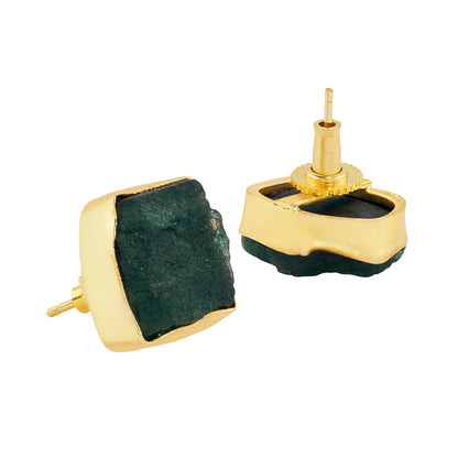 Soléa Dark Green Natural Stone Necklace Set