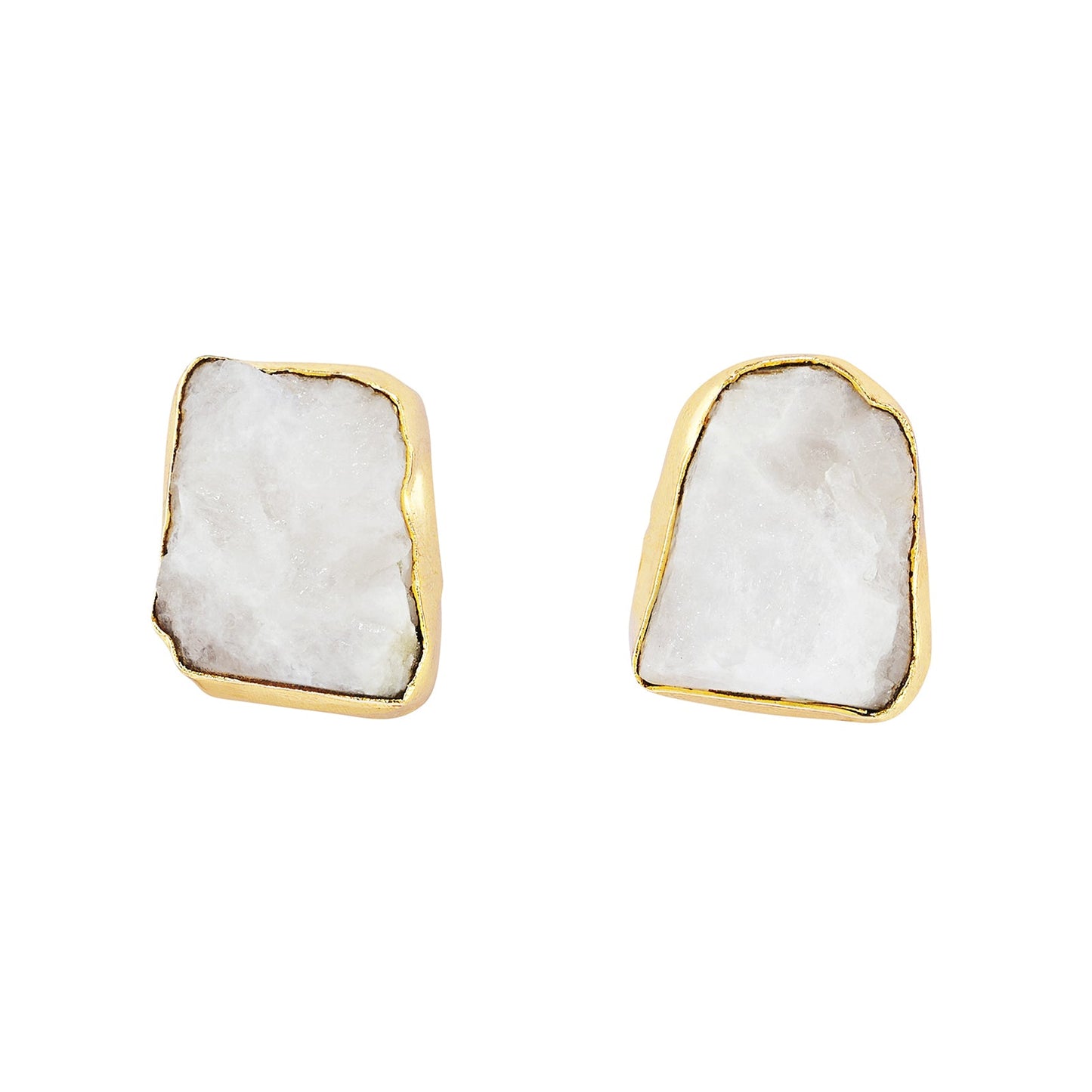 Teejh Seraya White Natural Stone Necklace Set