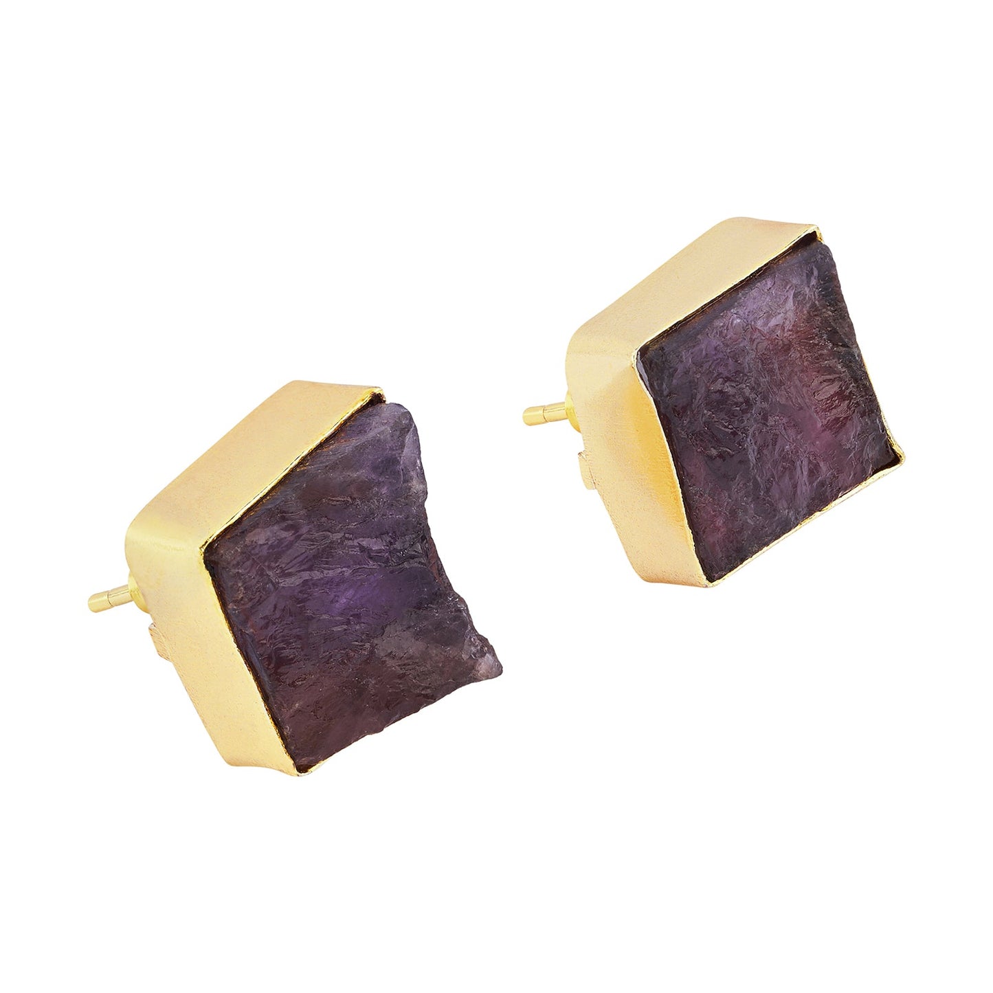 Teejh Seraya Purple Natural Stone Necklace Set
