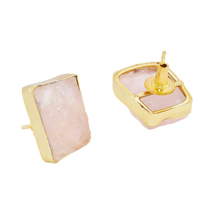 Teejh Seraya Yellow and Pink Natural Stone Necklace Set