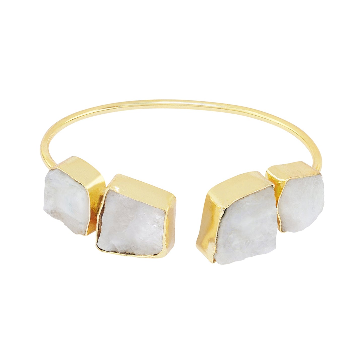Teejh Vyana White Natural Stone Bracelet