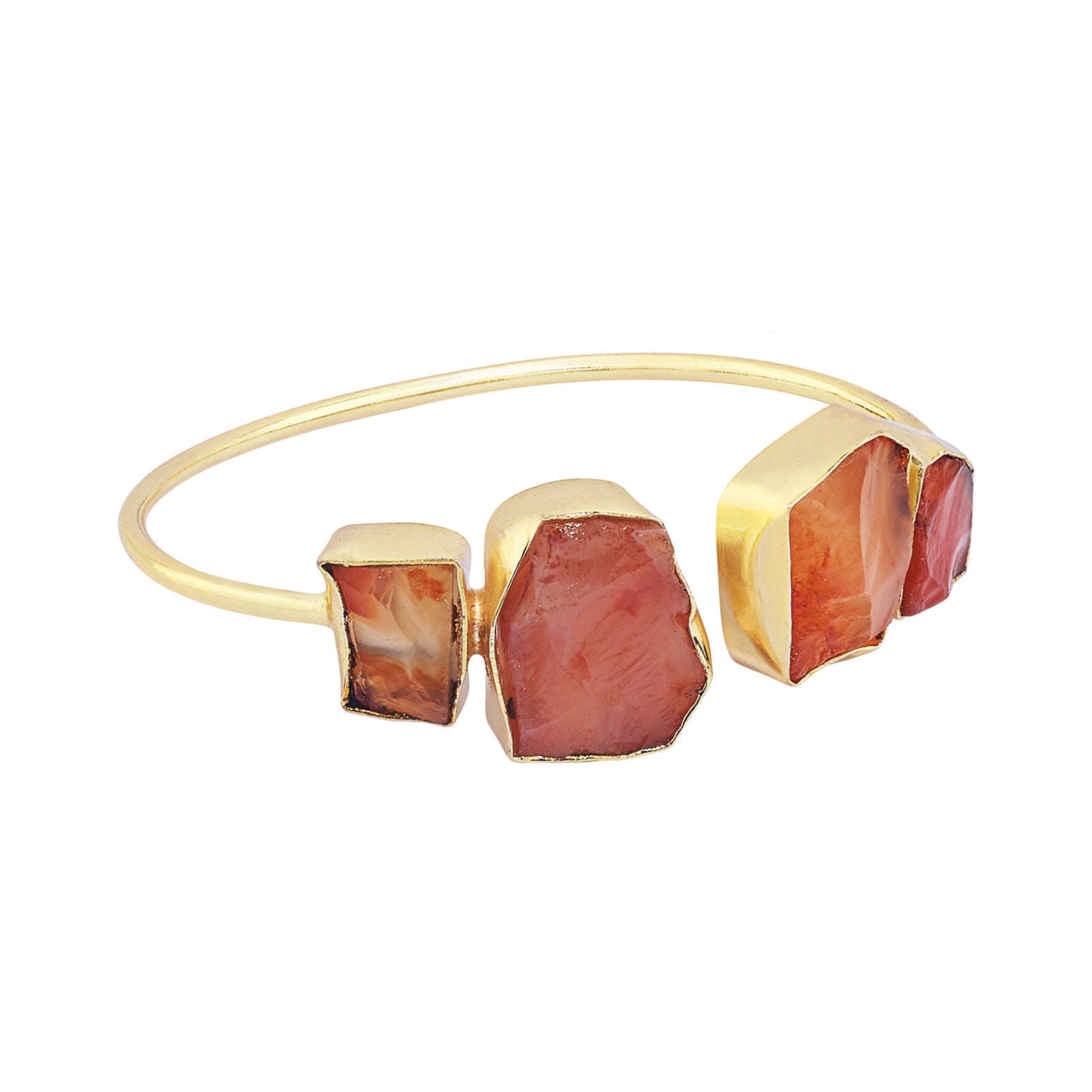 Teejh Vyana Orange Natural Stone Bracelet