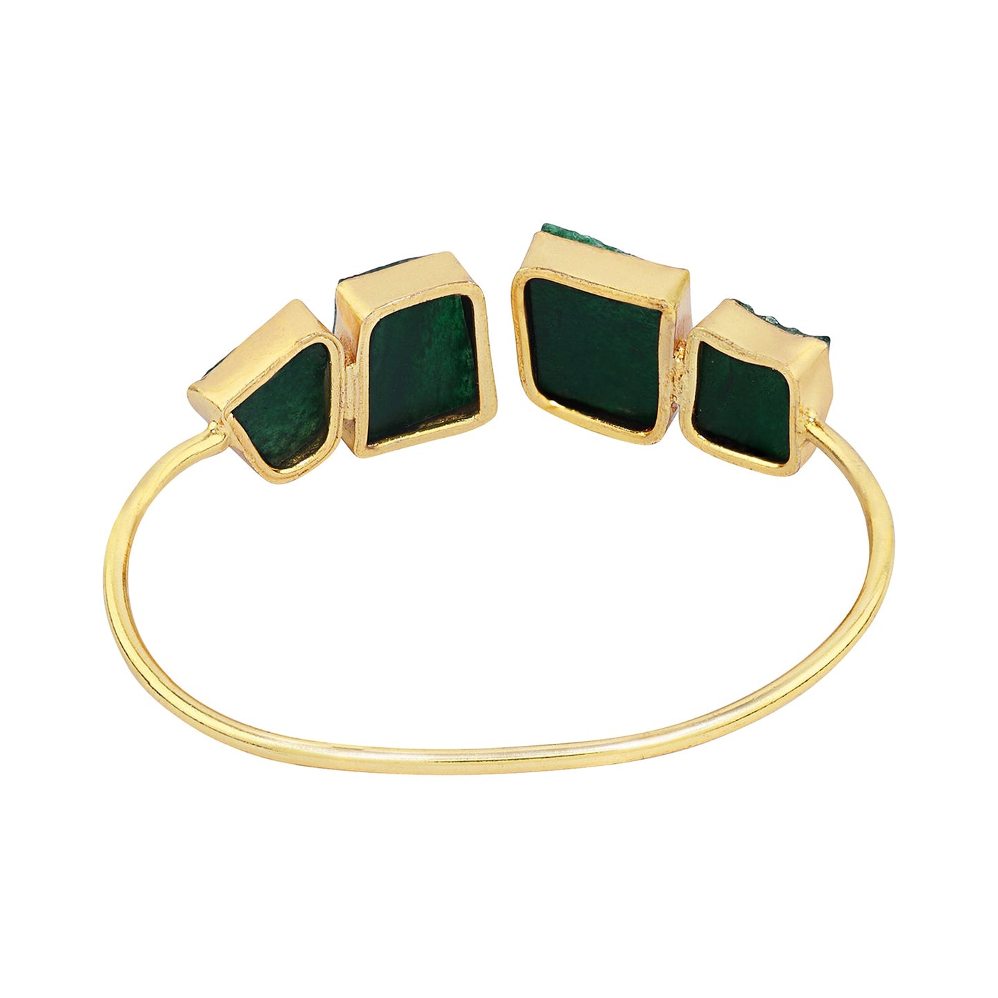 Teejh Vyana Dark Green Natural Stone Bracelet