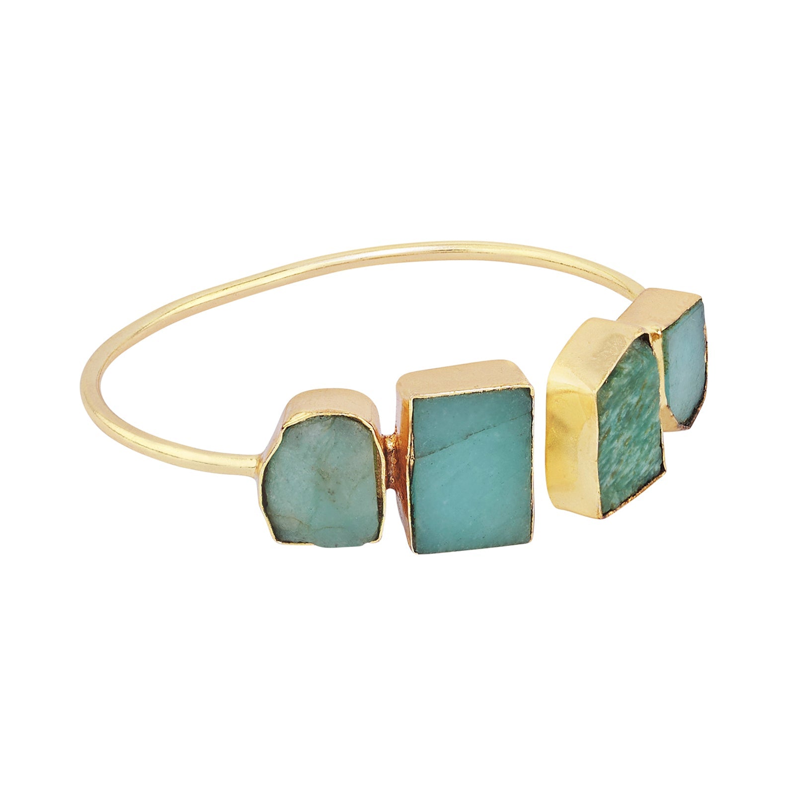 Soléa Turquoise Natural Stone Cuff Bracelet
