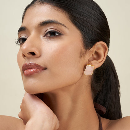 Teejh Elira Pink Natural Stone Earrings