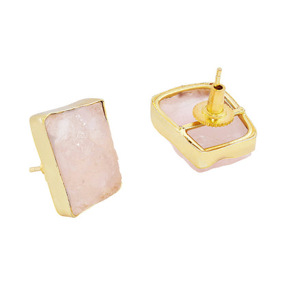Soléa Pink Natural Stone Earrings