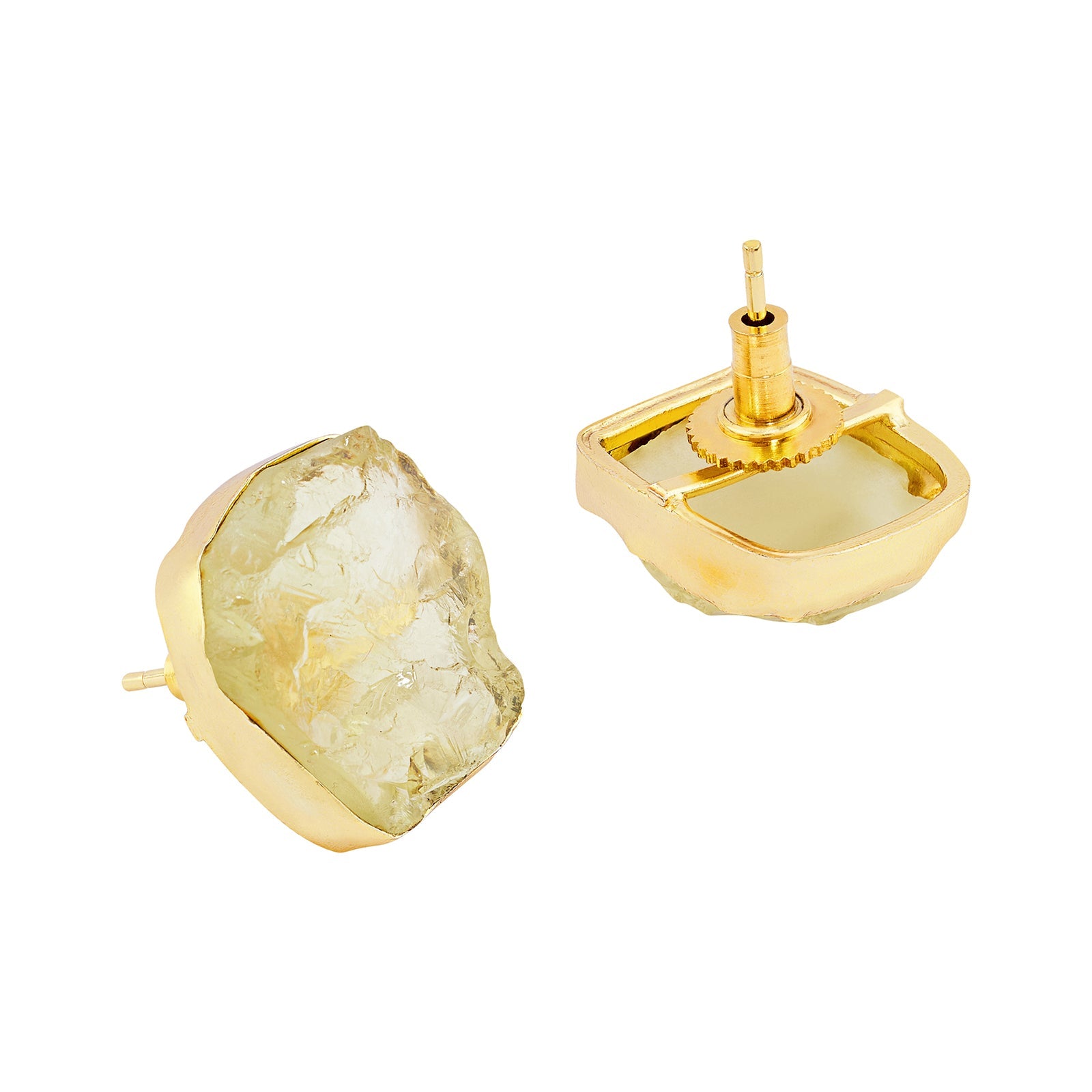Teejh Elira Yellow Natural Stone Earrings