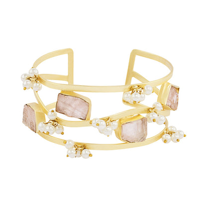 Teejh Amiraani Pink Natural Stone Bracelet