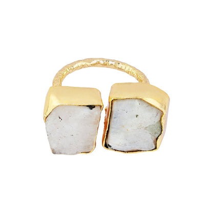 Teejh Navira White Natural Stone Ring