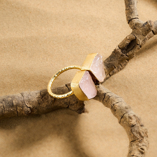 Teejh Navira Pink Natural Stone Ring