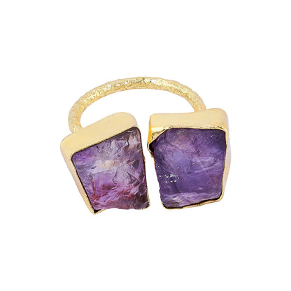 Soléa Purple Natural Stone Ring