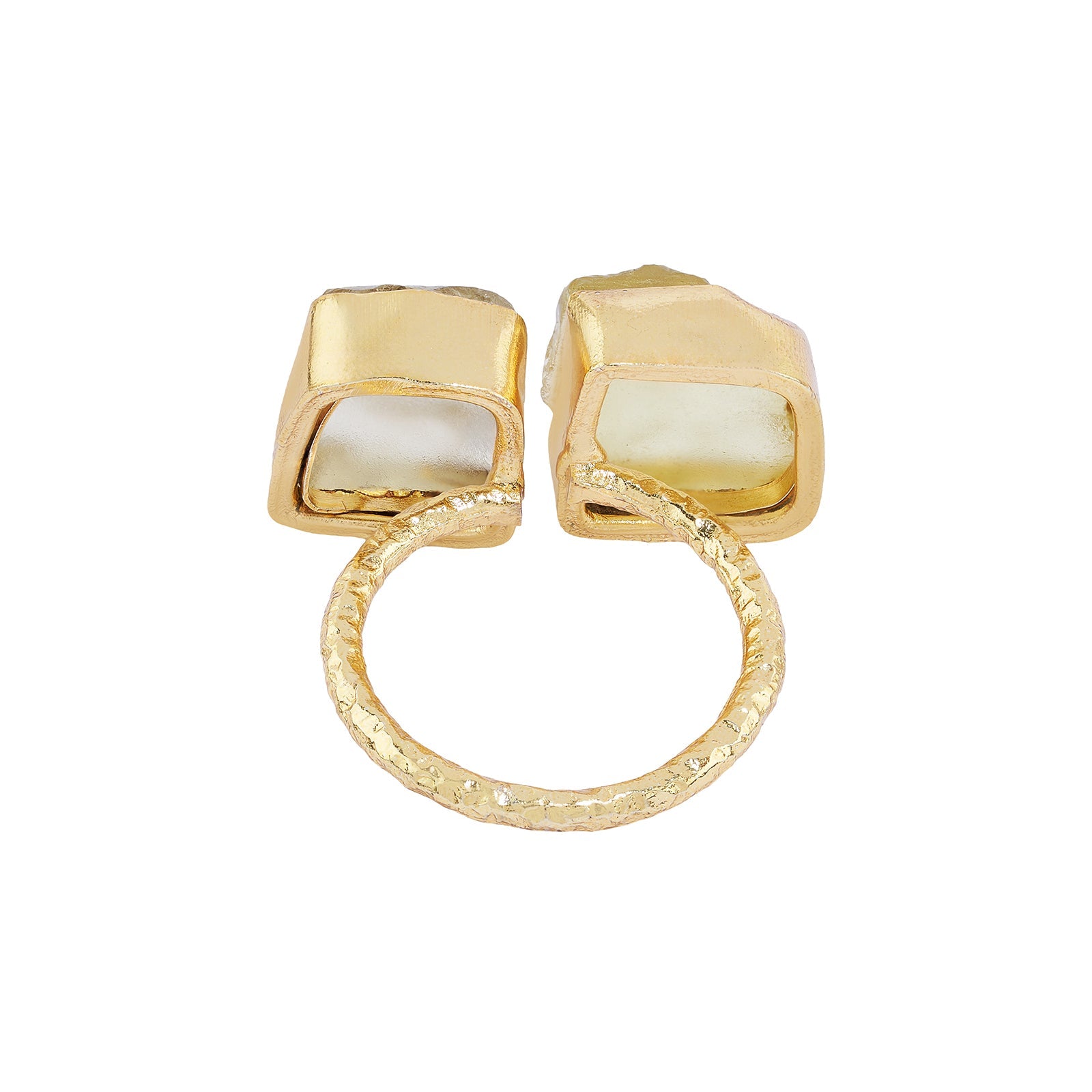 Soléa Yellow Natural Stone Ring