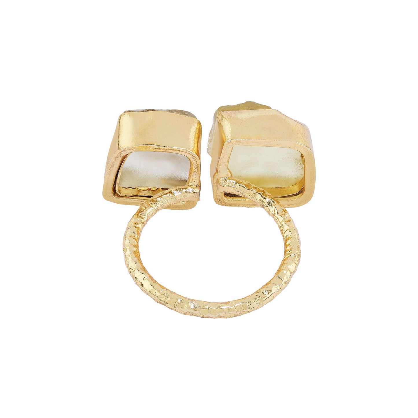 Teejh Navira Yellow Natural Stone Ring
