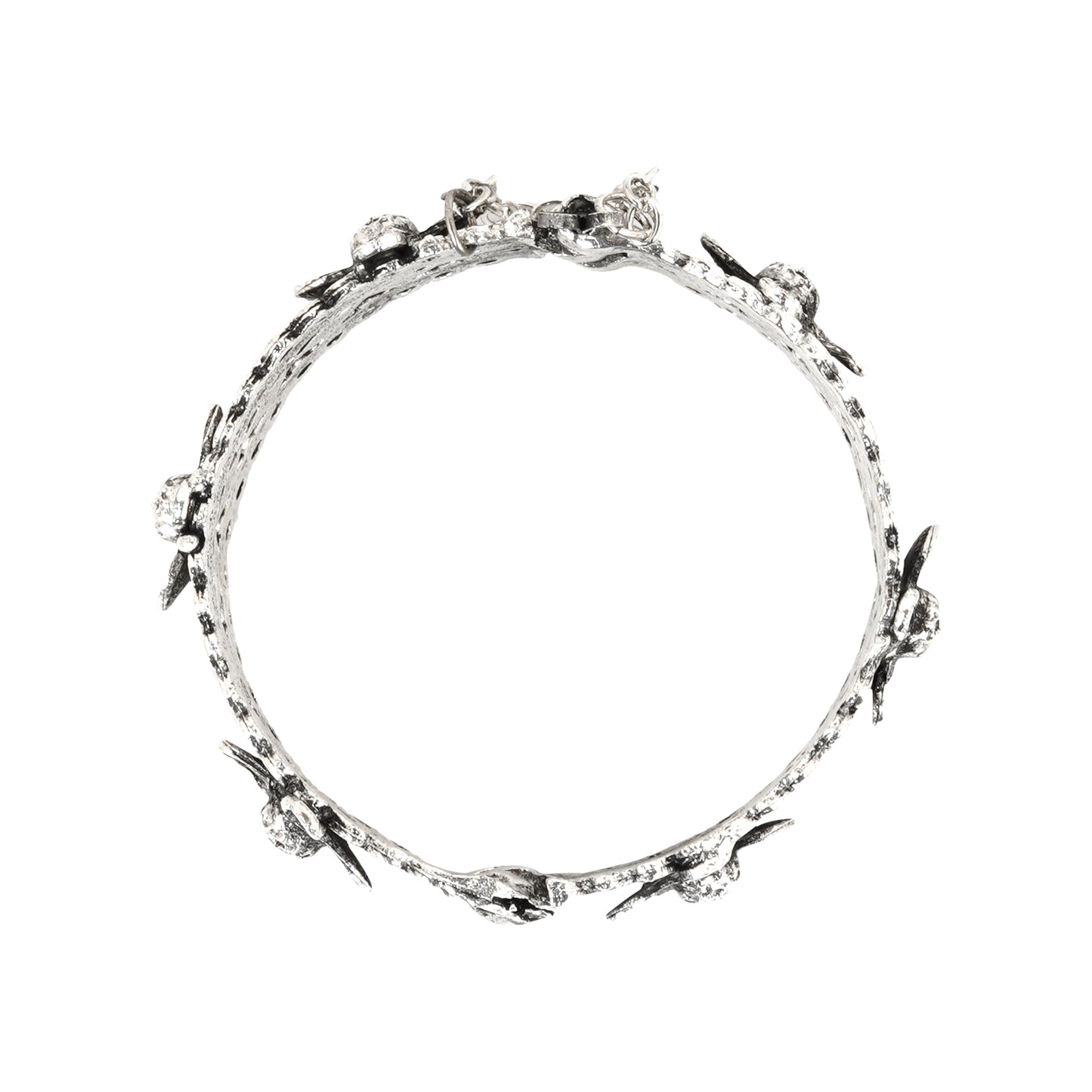 Teejh Getanjaali Silver Oxidised Bracelet