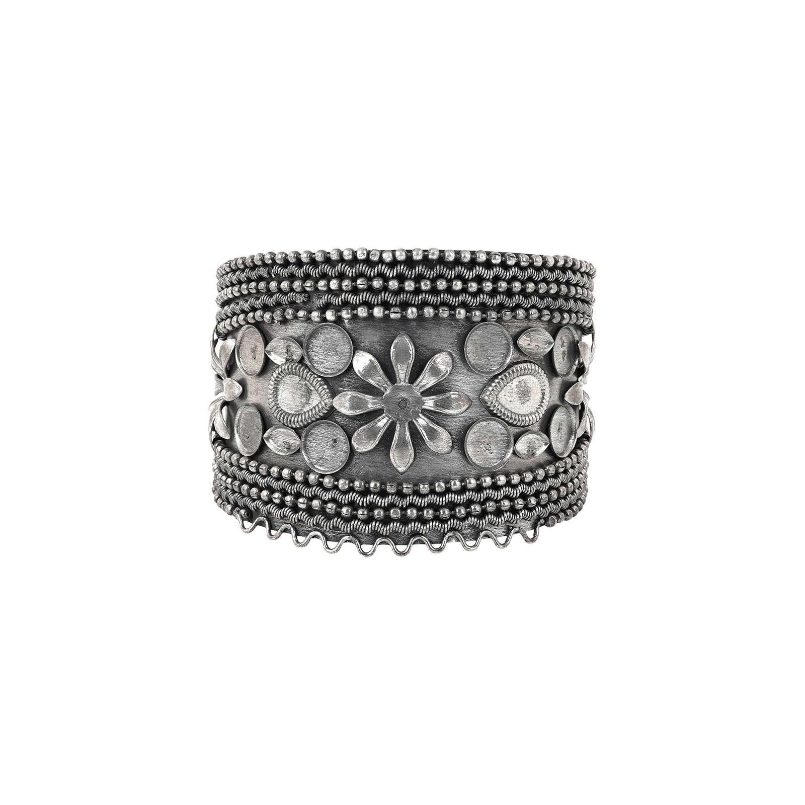 Teejh Gulrang Silver Oxidised Bracelet