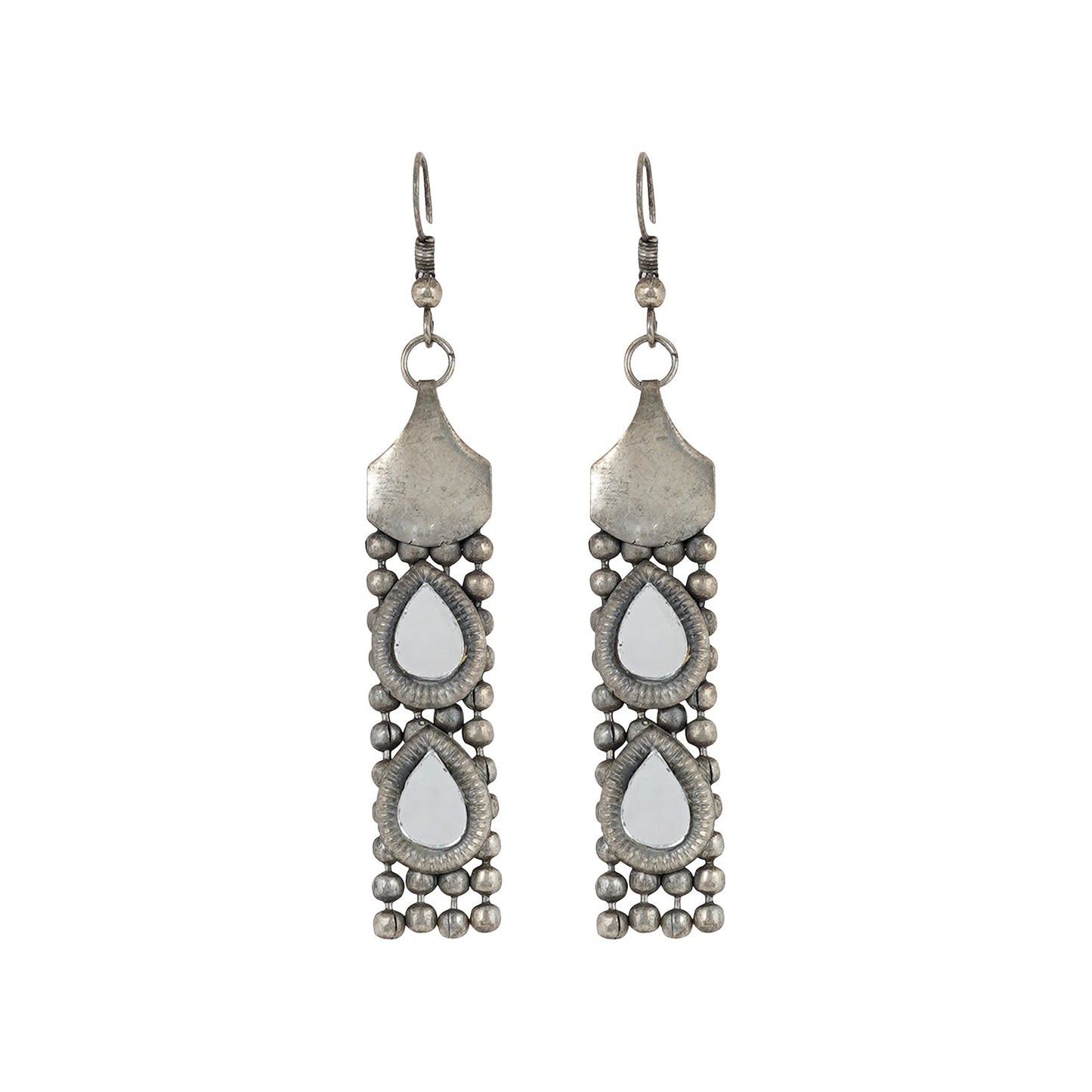 Teejh Riddhima Silver Oxidised Necklace Set