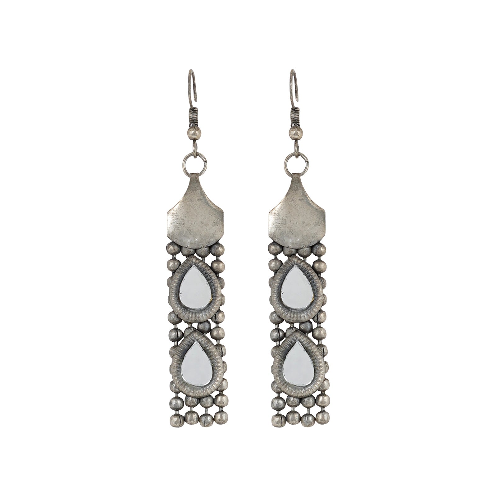 Teejh Riddhima Silver Oxidised Necklace Set