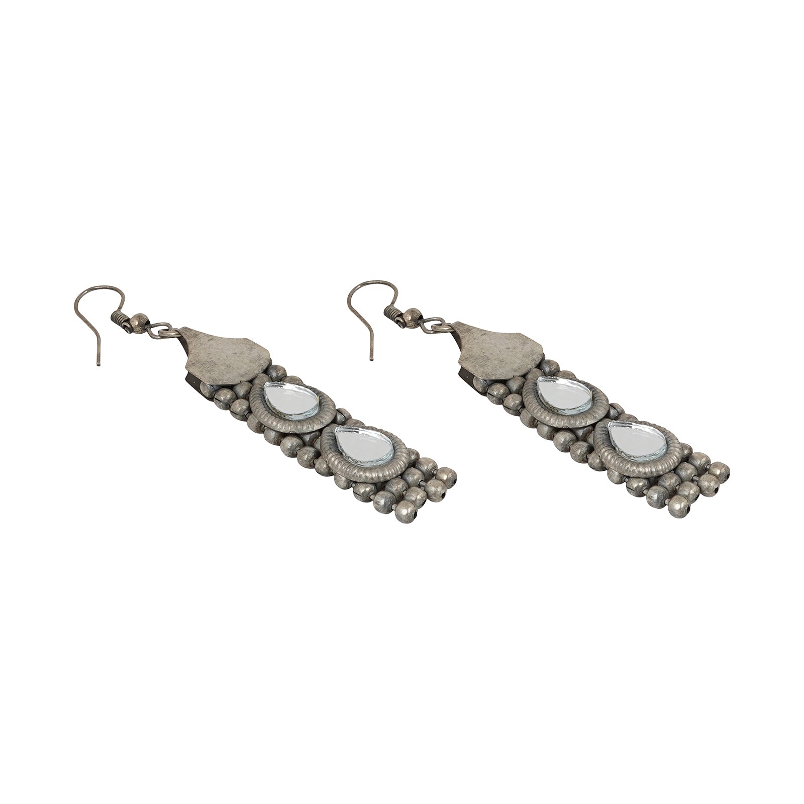 Teejh Riddhima Silver Oxidised Necklace Set