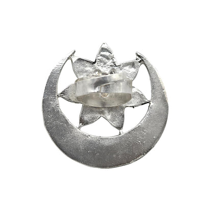 Shagun Silver Oxidized Mirror Ring - Teejh