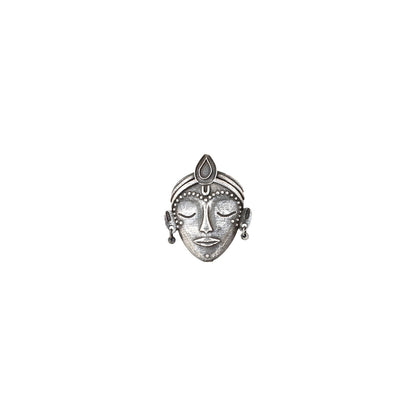Teejh Sauhrida Silver Oxidised Ring