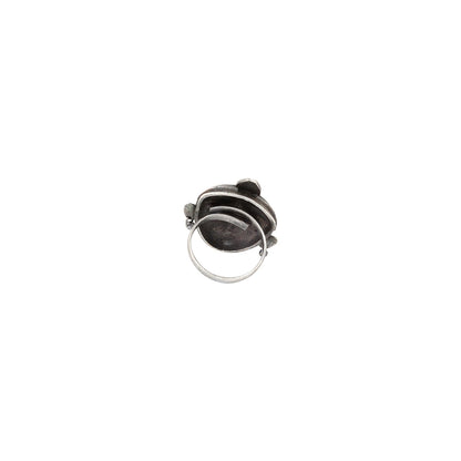 Teejh Sauhrida Silver Oxidised Ring