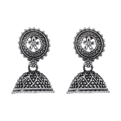 Teejh Pekham Silver Oxidised Earrings