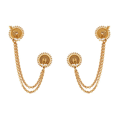 Teejh Polka Gold Earcuffs