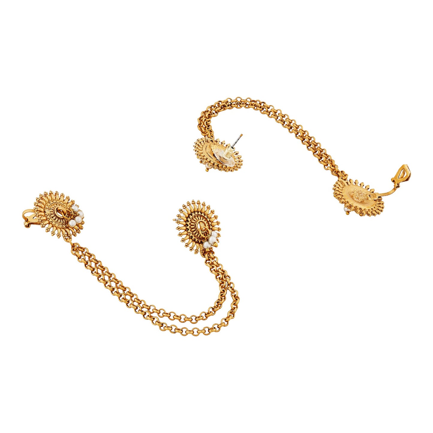 Teejh Polka Gold Earcuffs